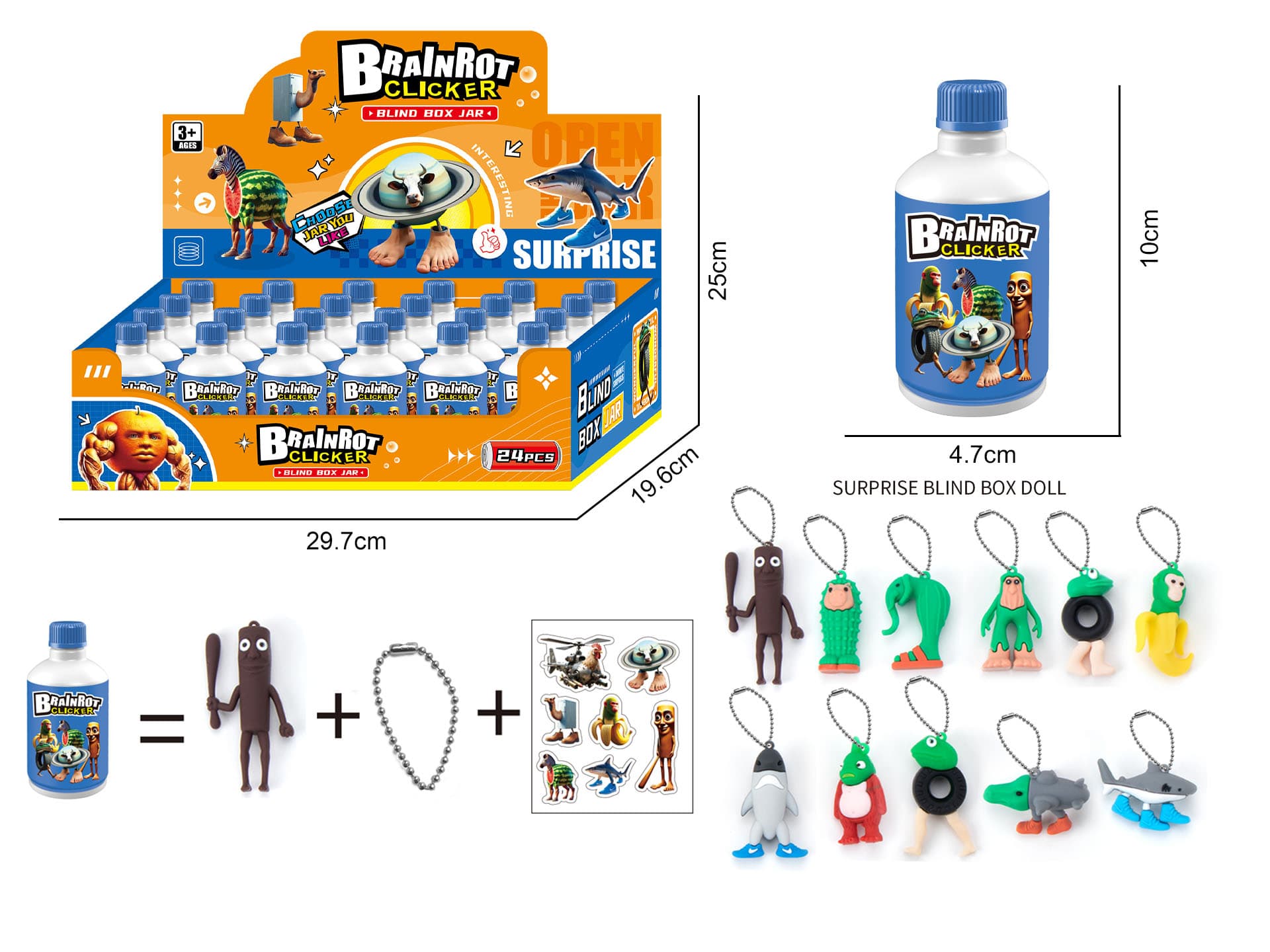 "Classic of Mountains and Seas" Beverage Can Blind Box - Assorted Random Pack, 24 Cans per Display Case