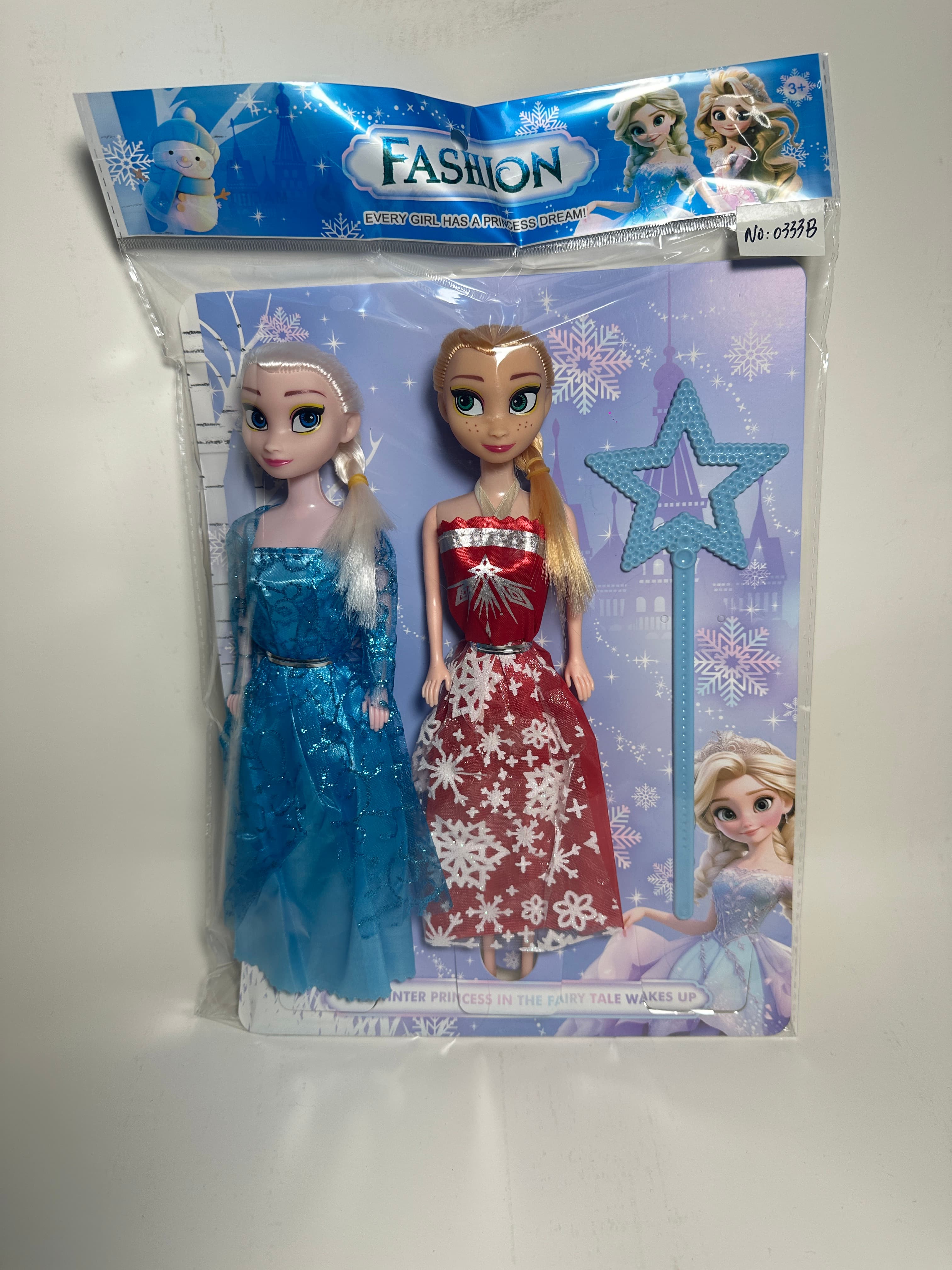 11.5-inch Solid Body Snow Doll with OPP Bag Packaging