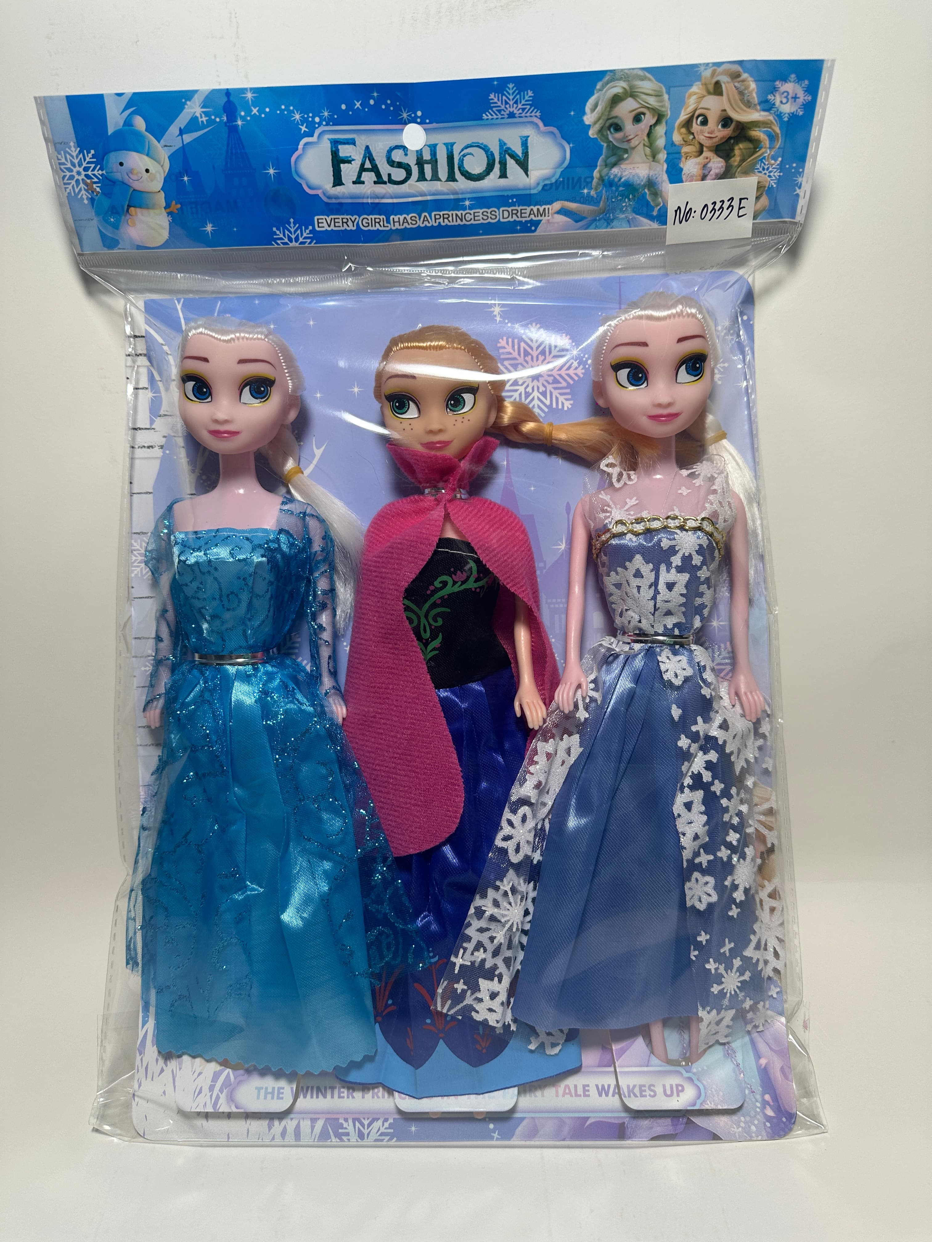 11.5-inch Solid Body Snow Doll with OPP Bag Packaging