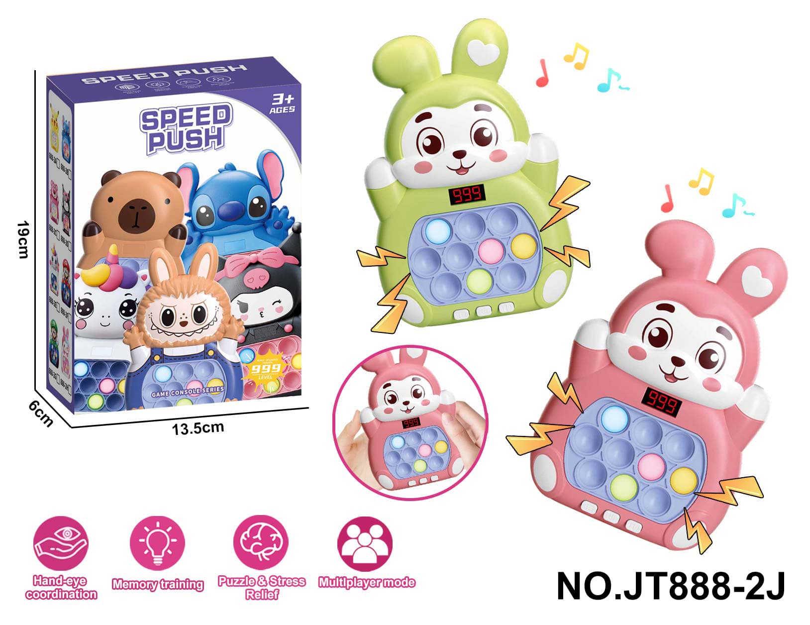 Green/Pink Bunny 999 Speed Challenge (No LCD)