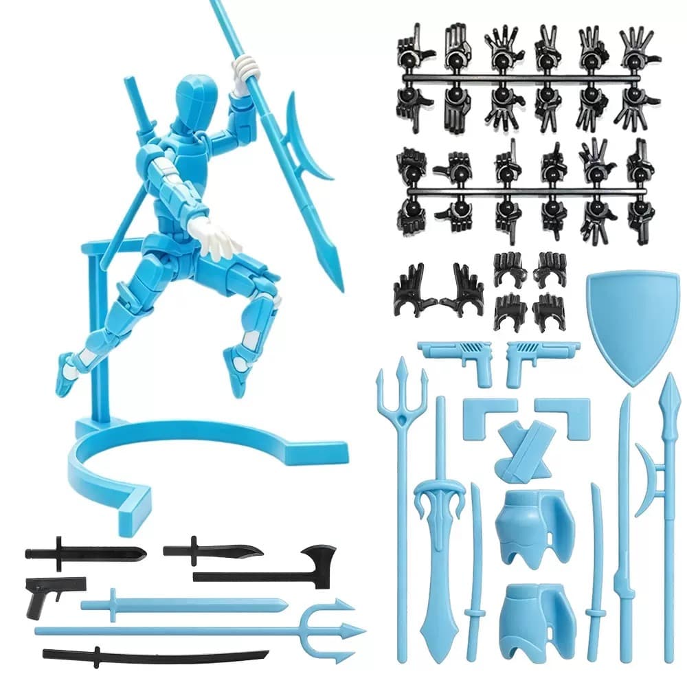 Deluxe Articulated Figure with Stand (14 Color Variations)