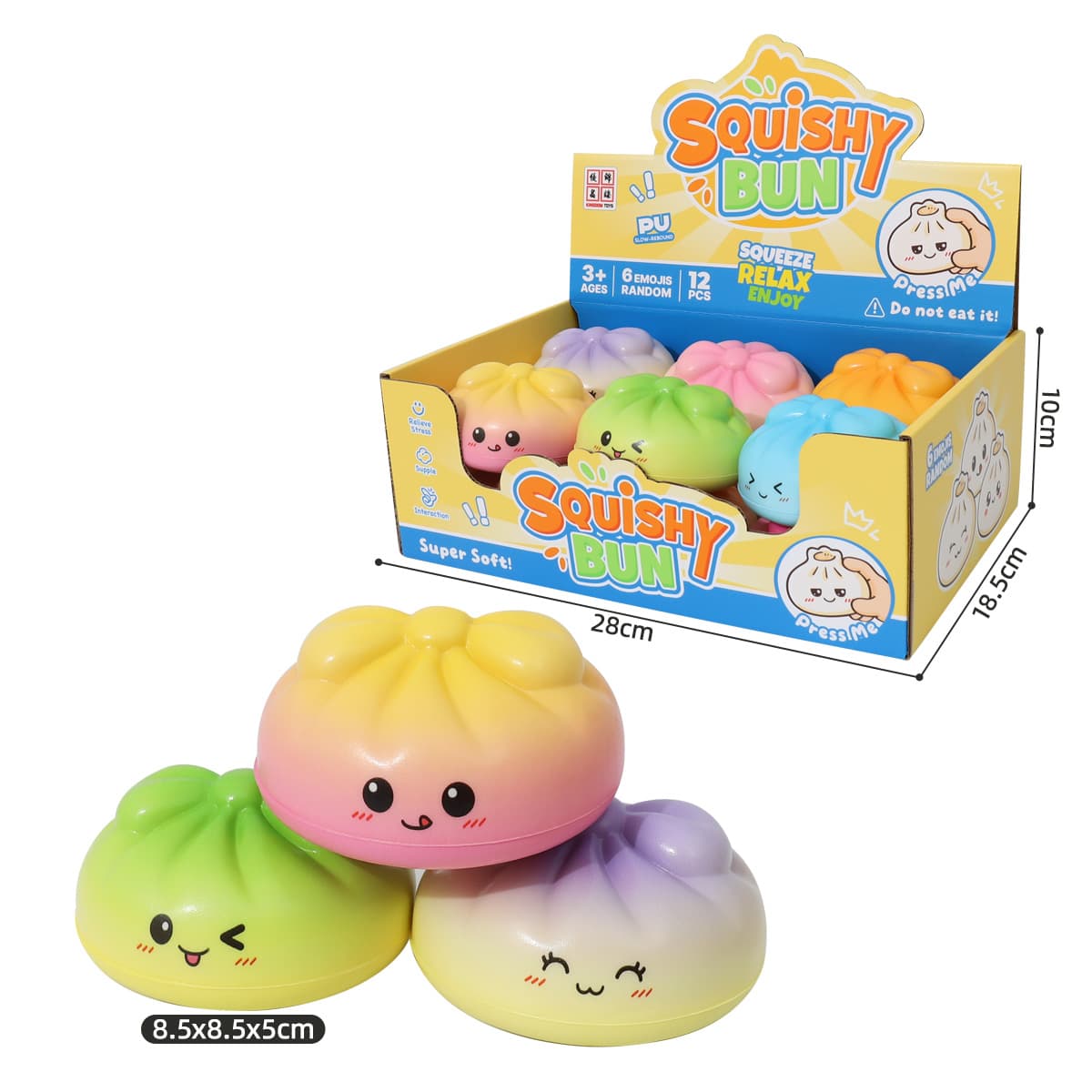 Small Eyes Gradient Buns without Steamer