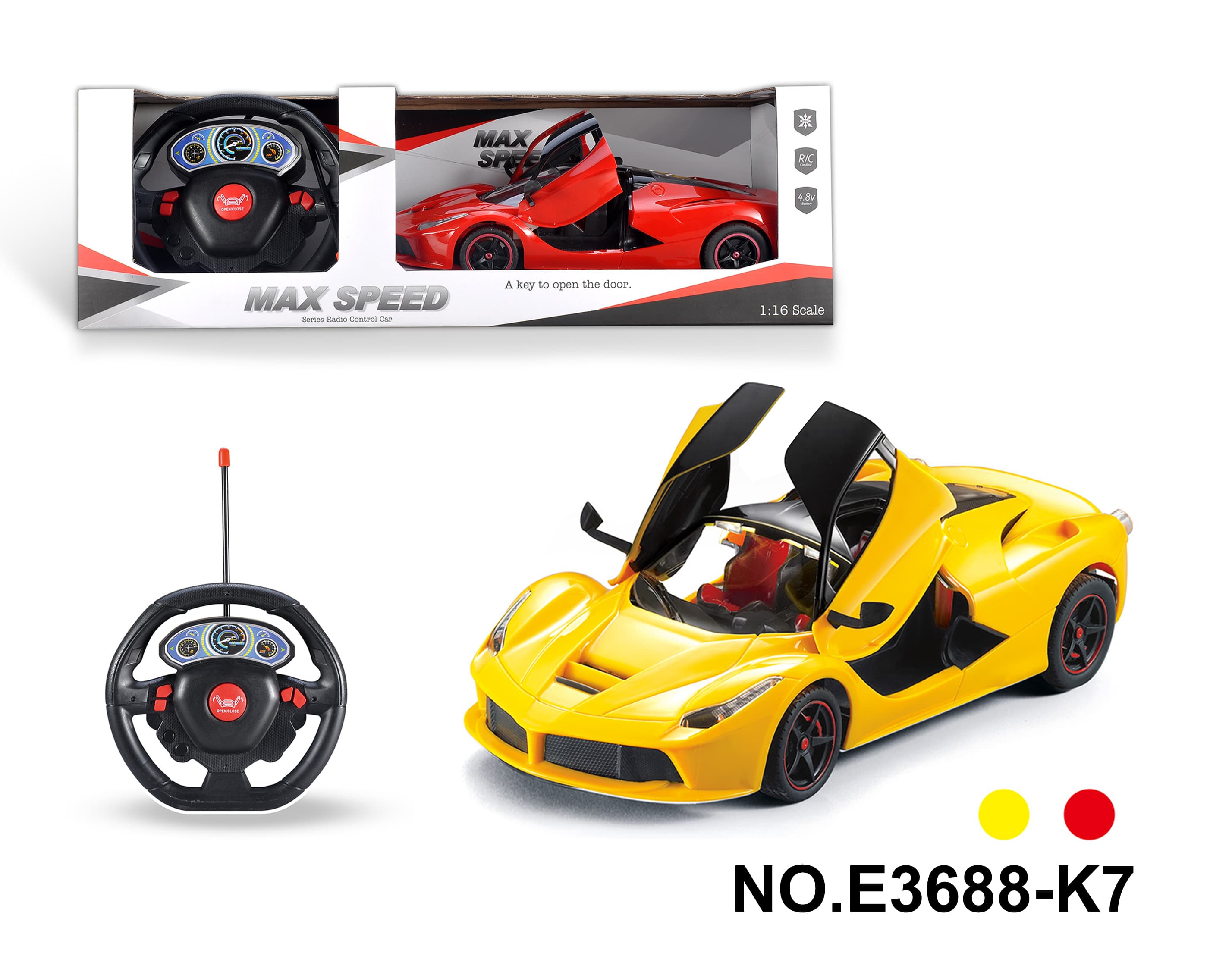 1:16 Ferrari Five-Way Automatic Opening Door Remote Control Car. No Charging