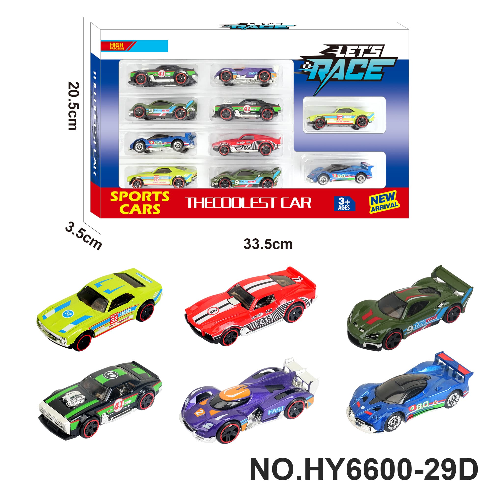 6-Piece 1:64 Alloy Car Set (10-Pack)