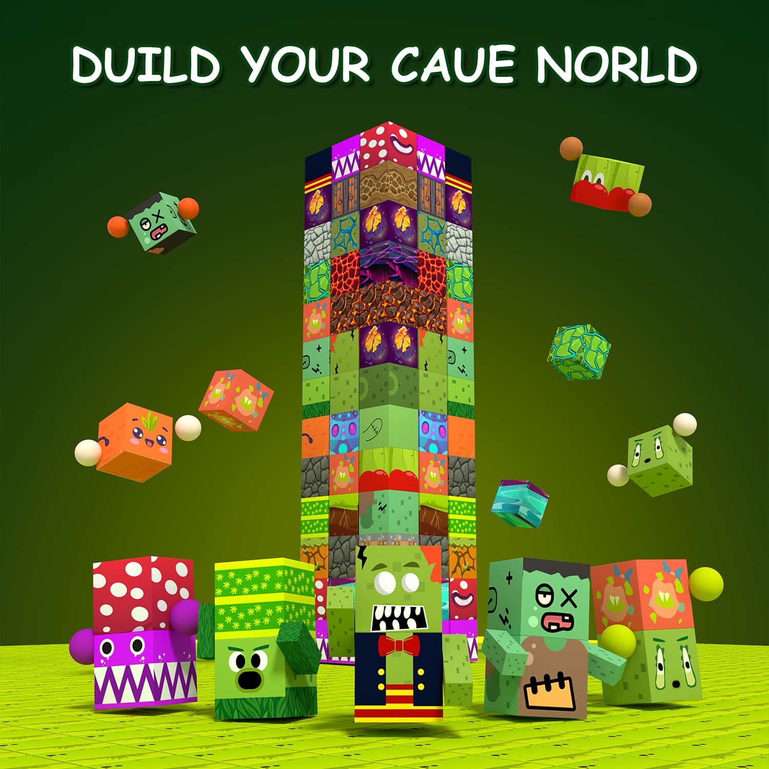 Plants vs. 100pcs Magnetic Building Blocks