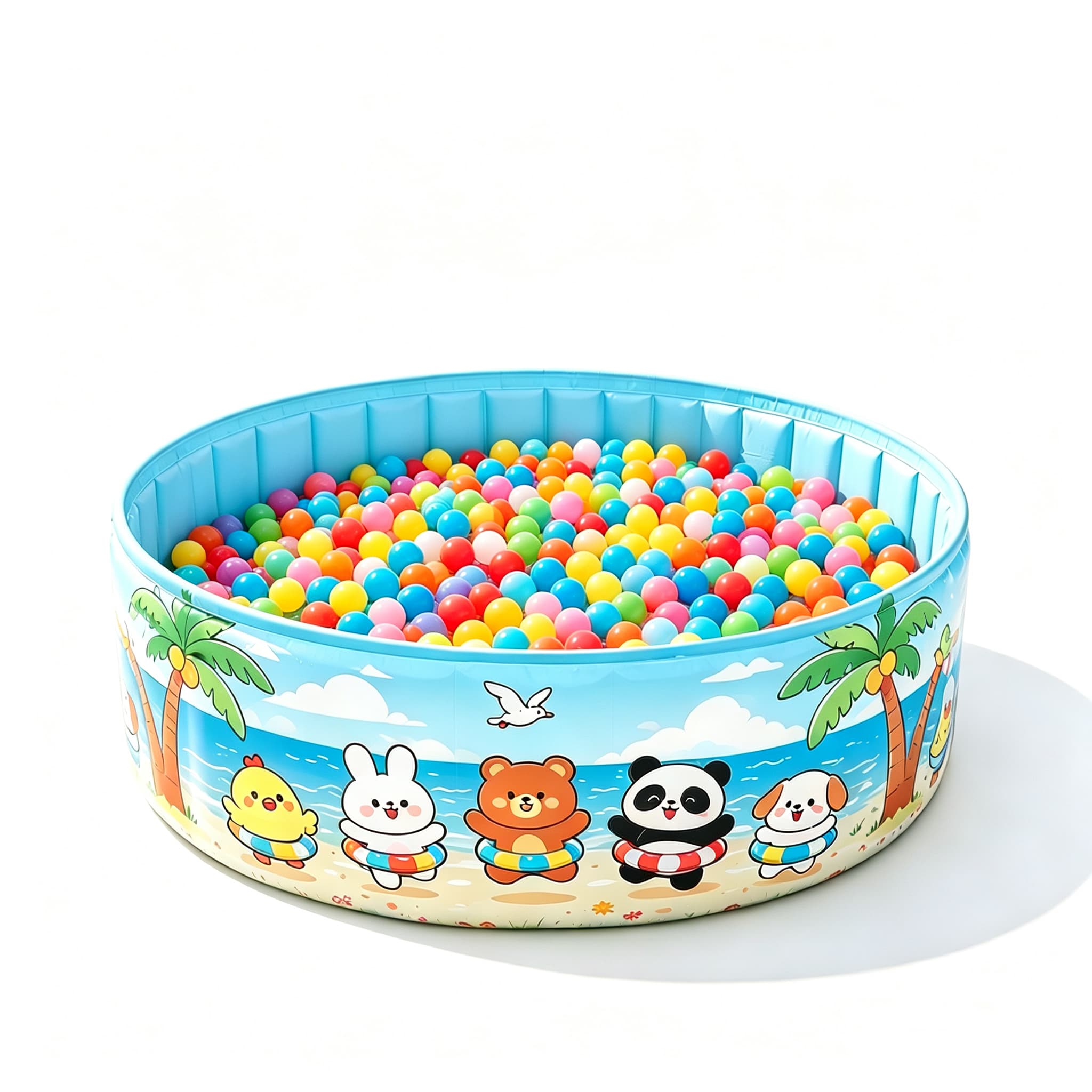 90cm Inflatable-Free Foldable Kids' Pool