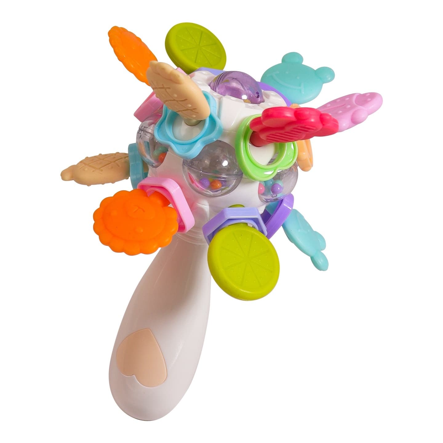 Manhattan Teether Rattle Ball (Boxed) - Baby Silicone Chew Toy for Teething, Hand-Eating Prevention, and Biting Relief, Infant Toy