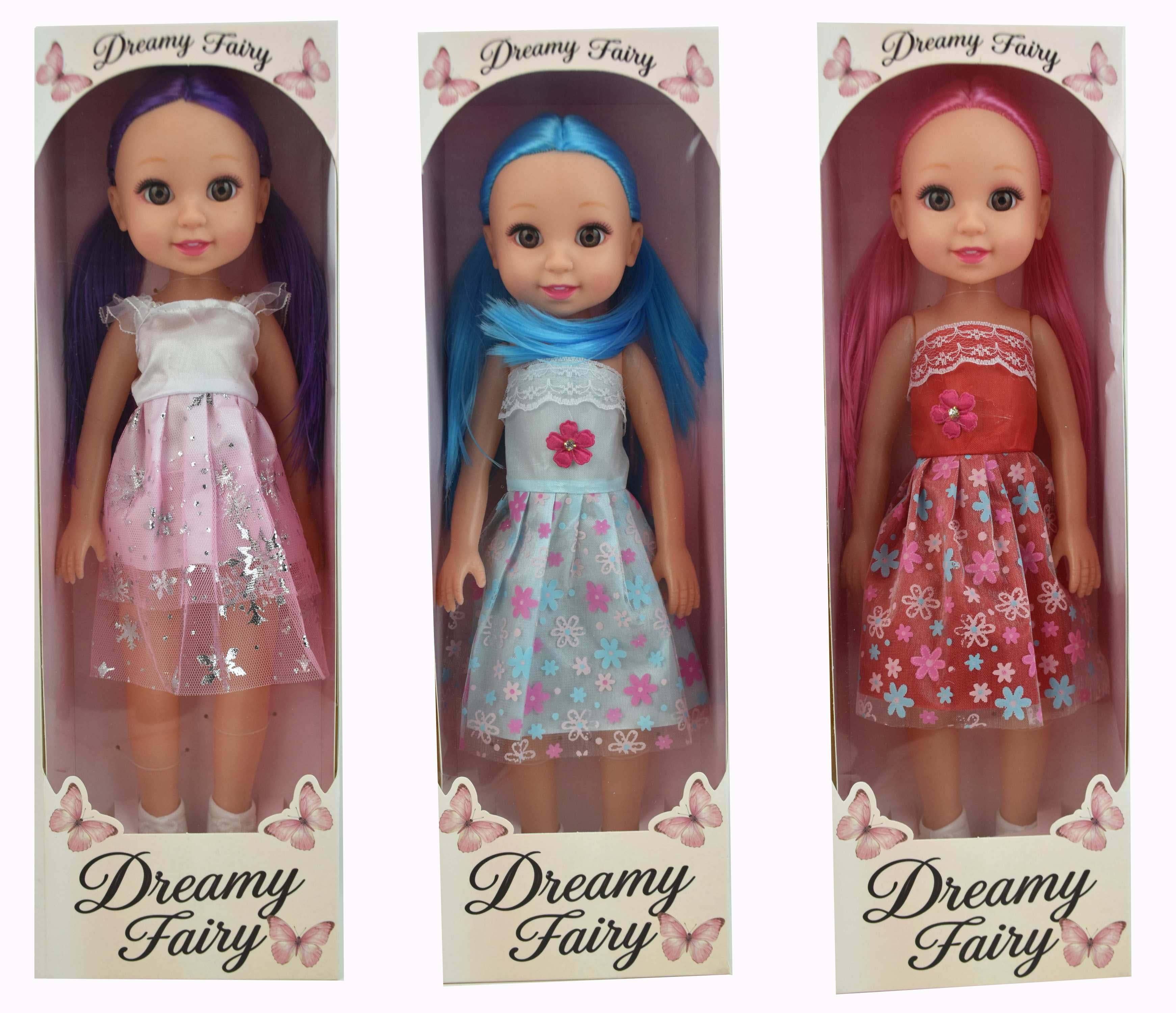 18" Colorful Twin-Tail Chubby Baby Doll (Includes 2 AG13 Button Batteries)