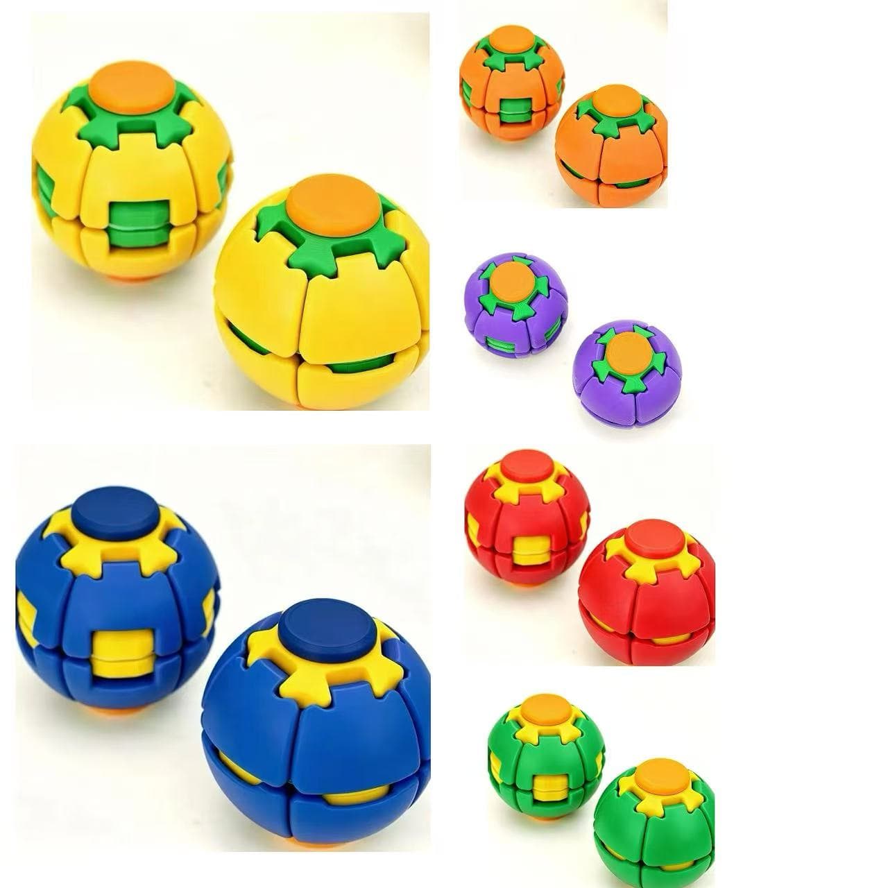 Colorful 3D Printed Stress Relief Ball with Light