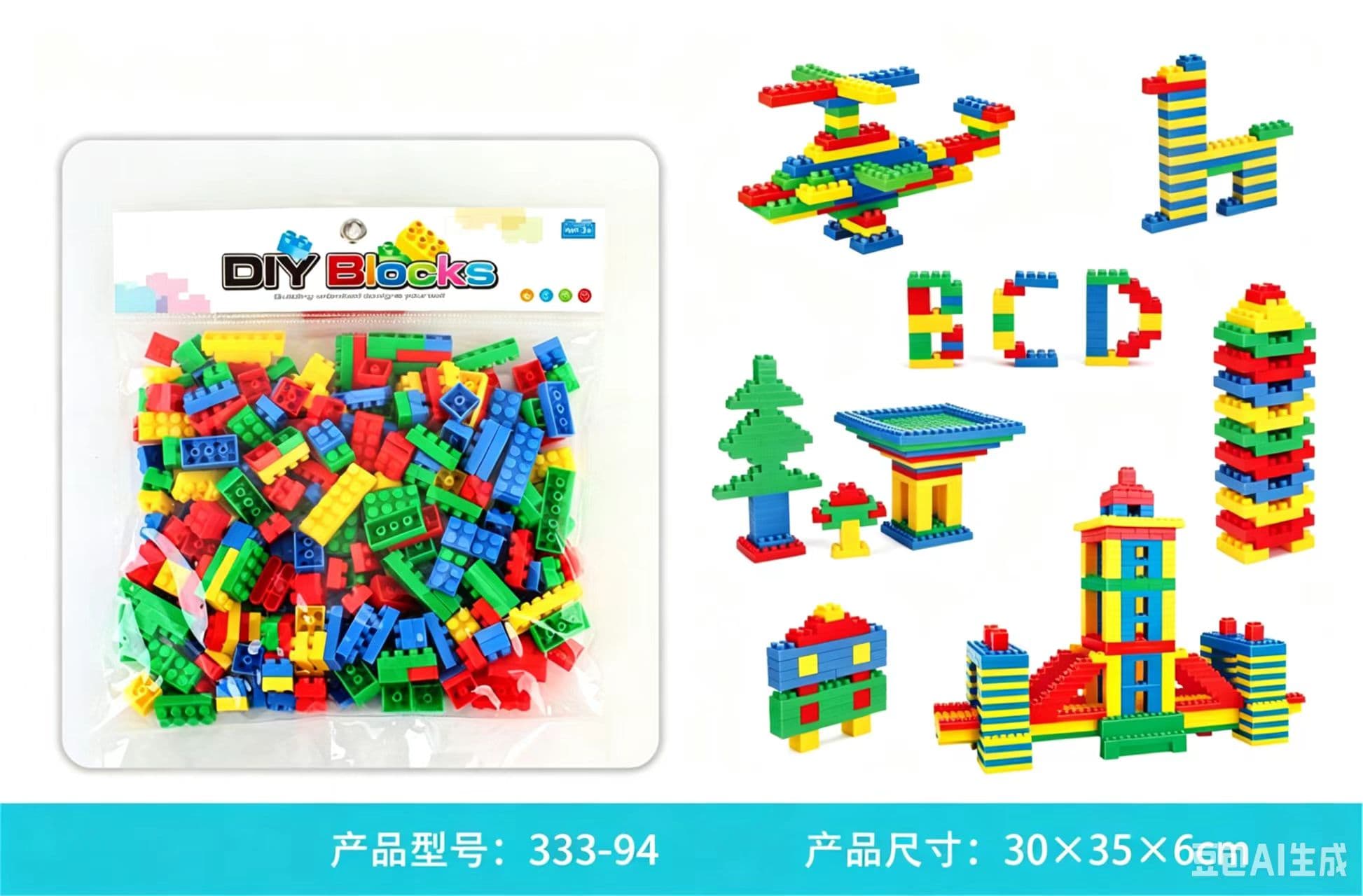 342pcs Educational DIY Small Building Blocks