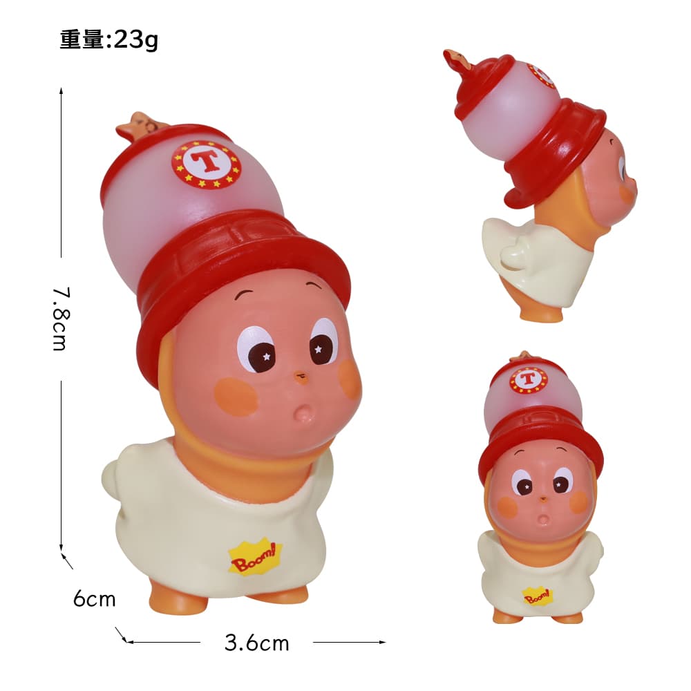 Inflatable Star Character Figurine - Cartoon Anime Vinyl Cute Doll, Cake Baking Dessert, Excavation Toy Accessory