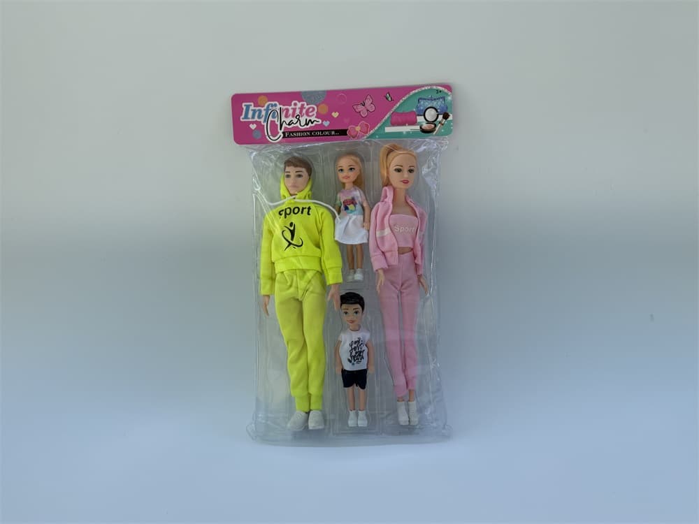 11.5-inch Family of Four Matching Barbie Dolls