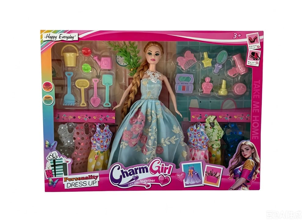 11.5-Inch Articulated Long-Hair Barbie with Outfit and Tool Set