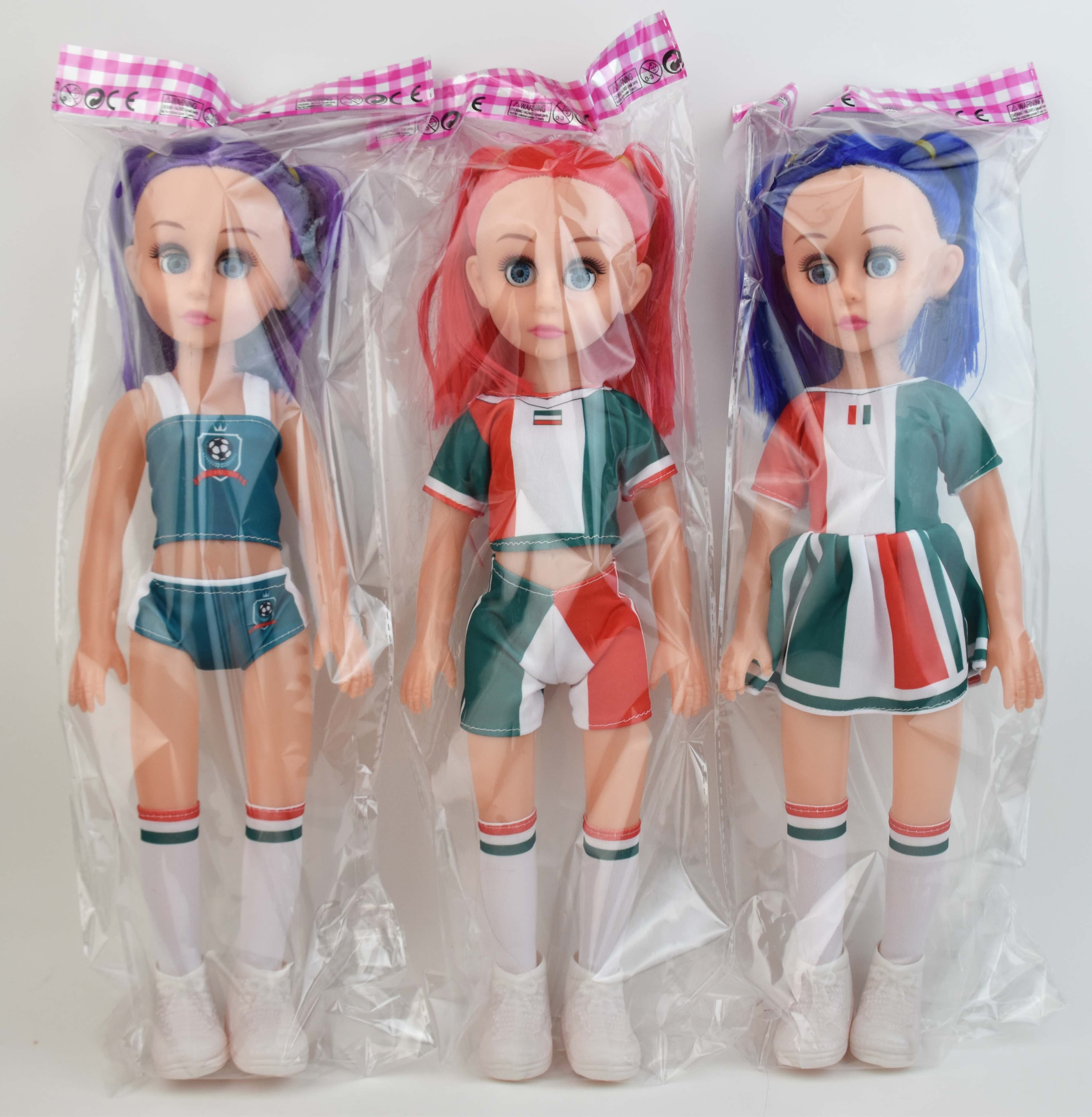 18" Straight-Leg Empty Body Chubby Baby Doll with Moving Eyes (Includes 2 AG13 Button Batteries)