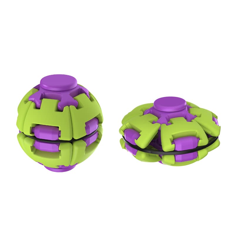 ABS Injection Molded Press-and-Spin Stress Relief Ball Fidget Spinner Green Bestseller