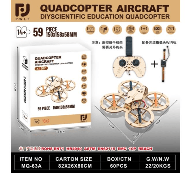 DIY Wooden Quadcopter Drone