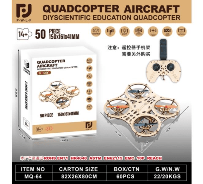 DIY Wooden Quadcopter Drone