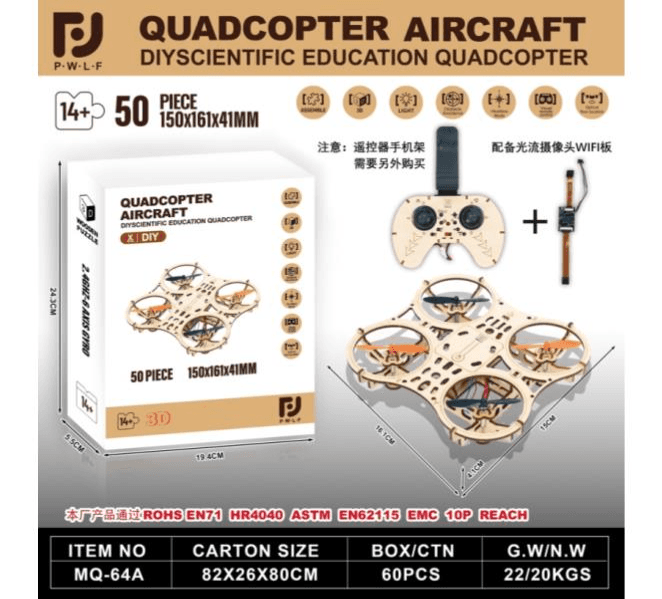 DIY Wooden Quadcopter Drone
