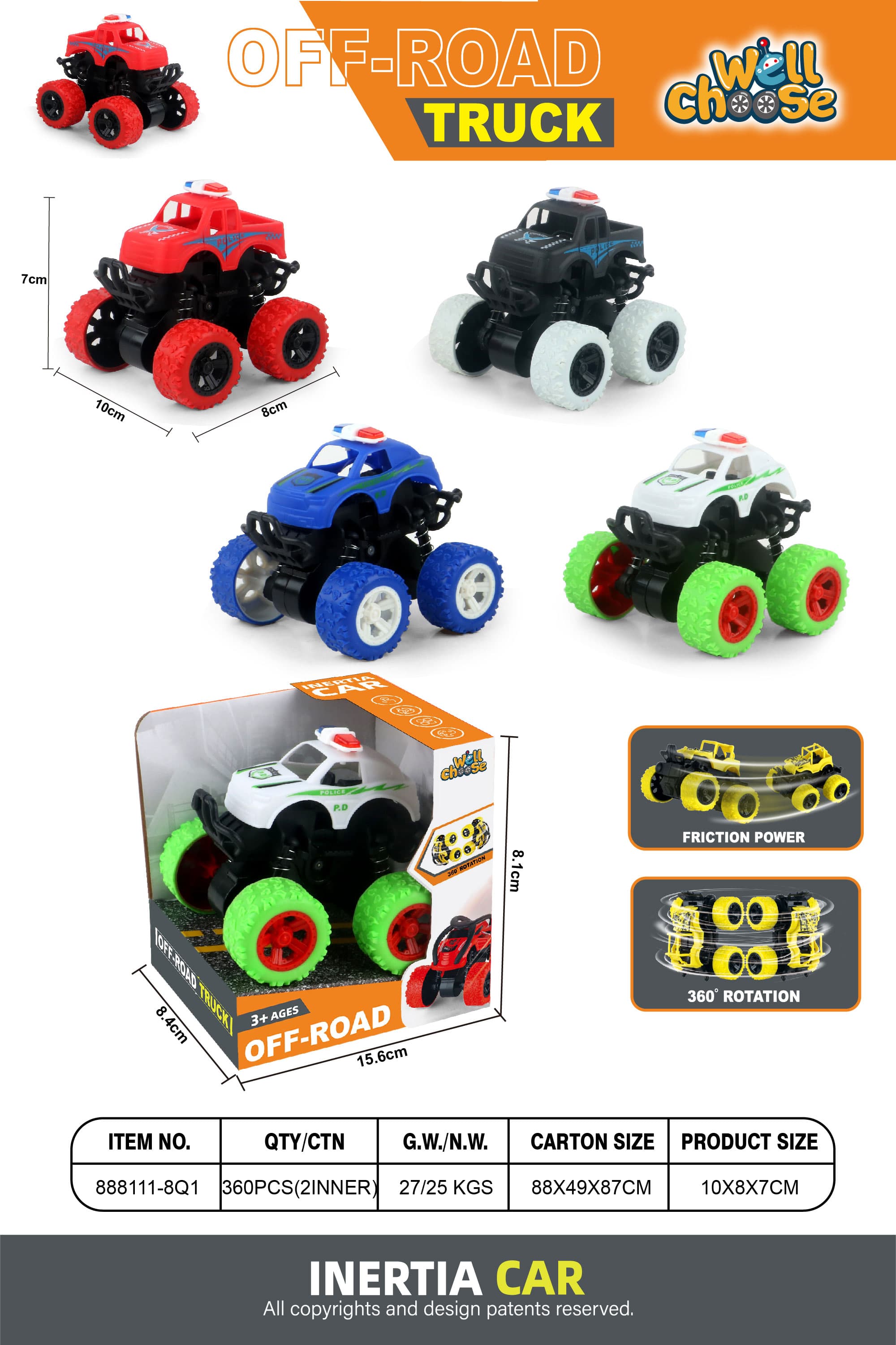 Dual Inertia Stunt Big Wheel Police Car, Dual Inertia Car, Dual Inertia Stunt Car, Dual Inertia Off-Road Vehicle, Dual Inertia Spinning Car, Dual Inertia Tumbling Car, Dual Inertia Stunt Spinning Car, Dual Inertia Stunt Tumbling Car, Dual Inertia Big Whee