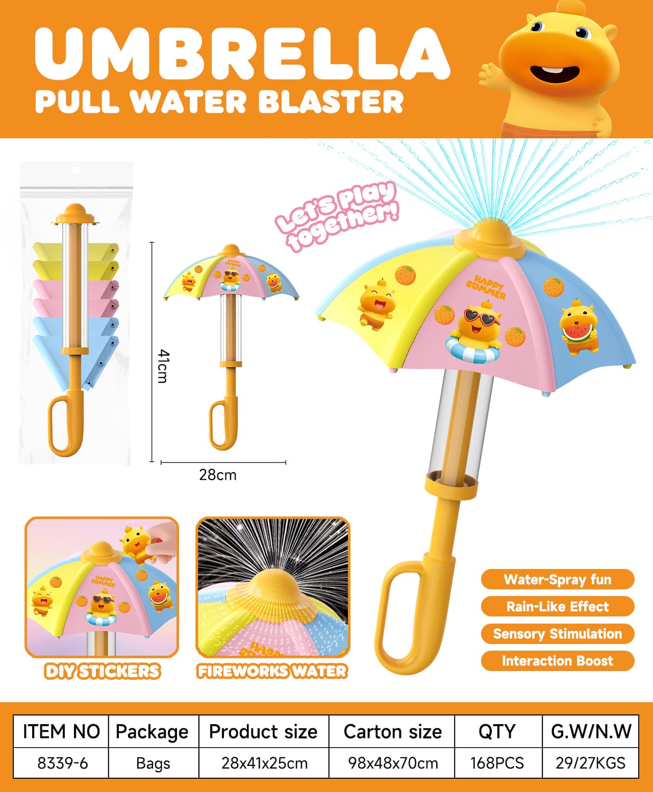 DIY Fireworks Umbrella - Capybara Lulu