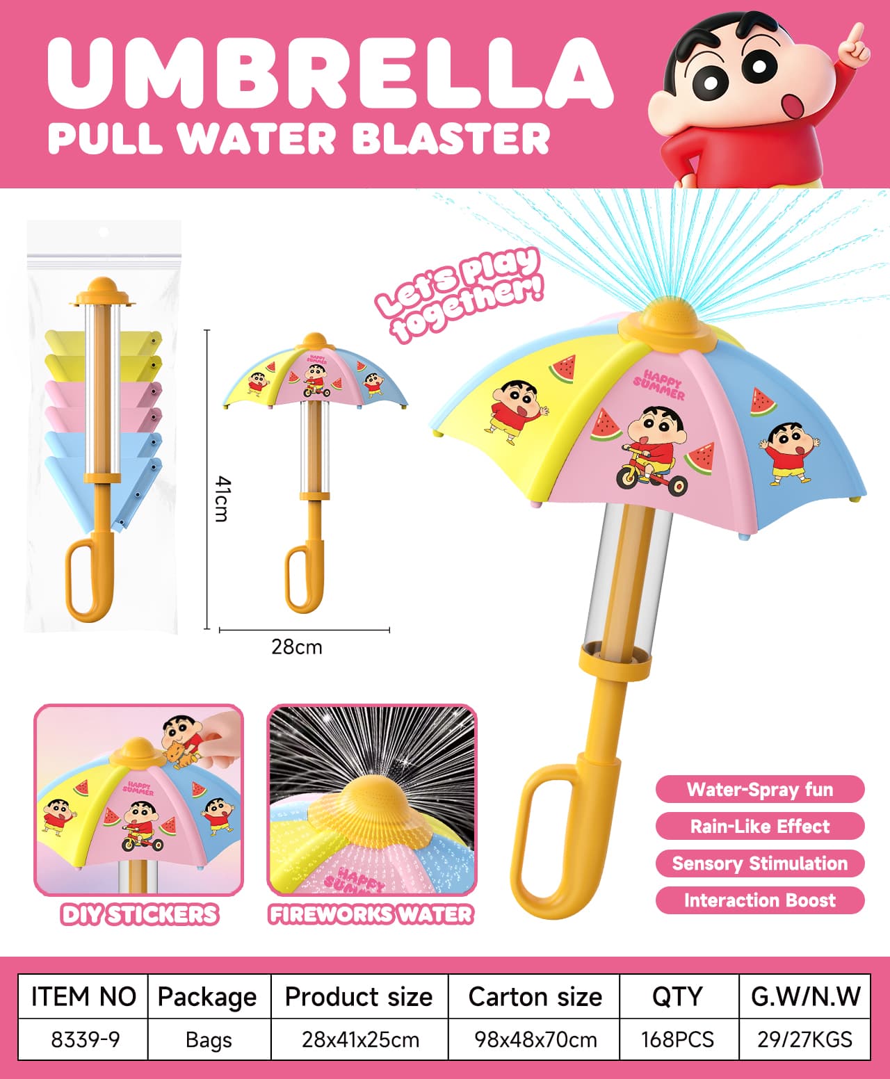 DIY Firework Umbrella - Crayon Shin-chan