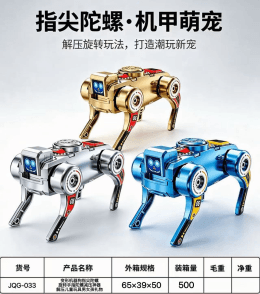 Transformable Robot Dog Fidget Spinner - Rotating Finger Spinner, Stress Relief Toy for Kids, Perfect Gift for Boys and Girls