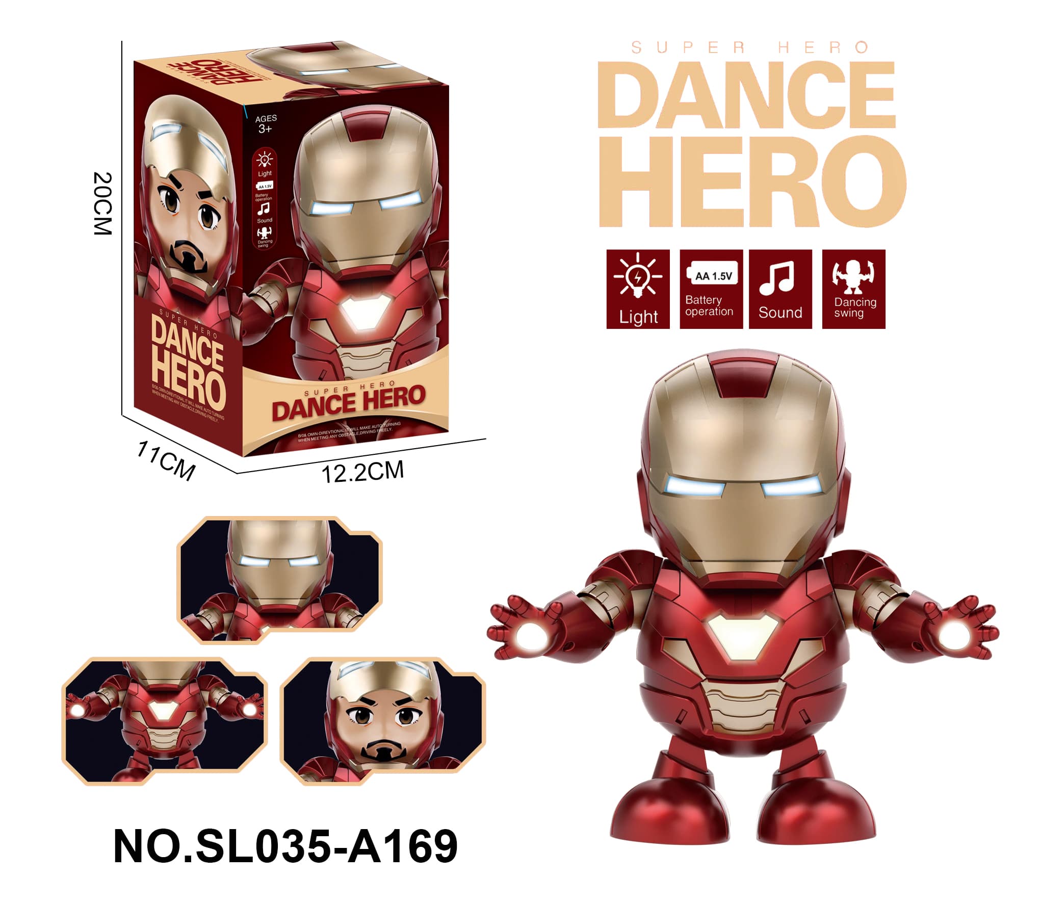 Electric Iron Man Dancing Robot