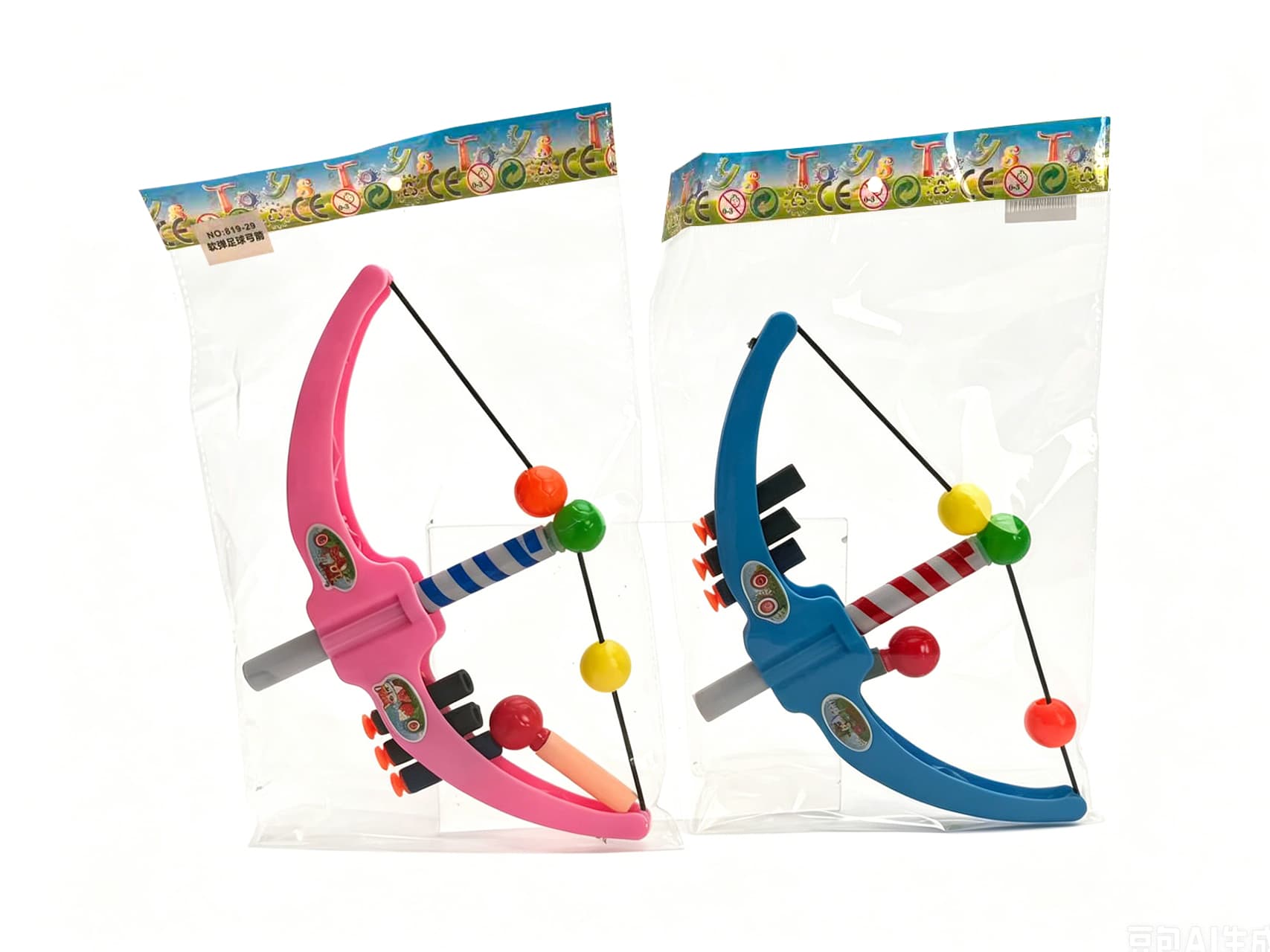 EVA Foam Archery Football Bow and Arrow (Pretend Play Weapon Toy for Boys)