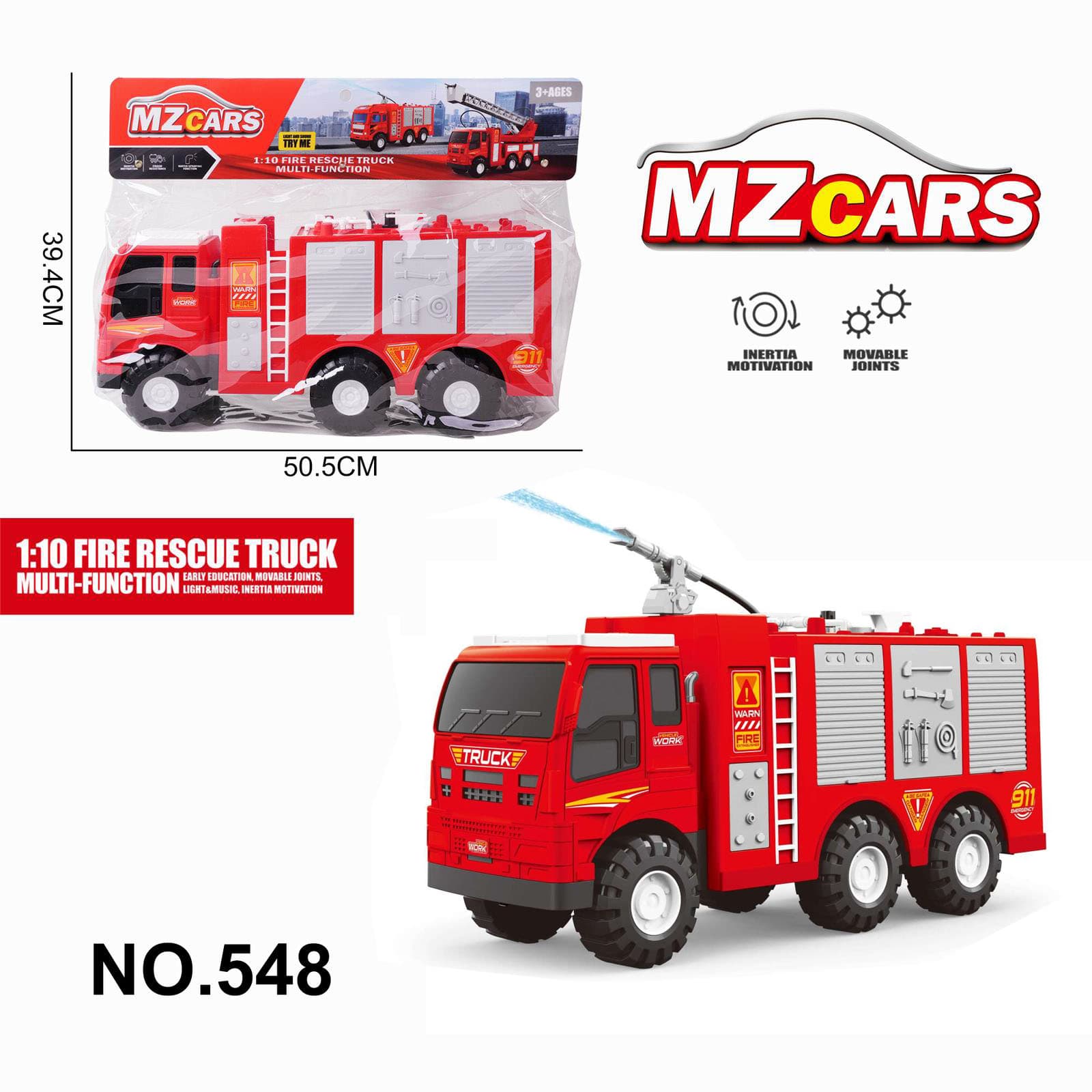Extra Large Story Spray Inertia Fire Truck (Non-Functional)
