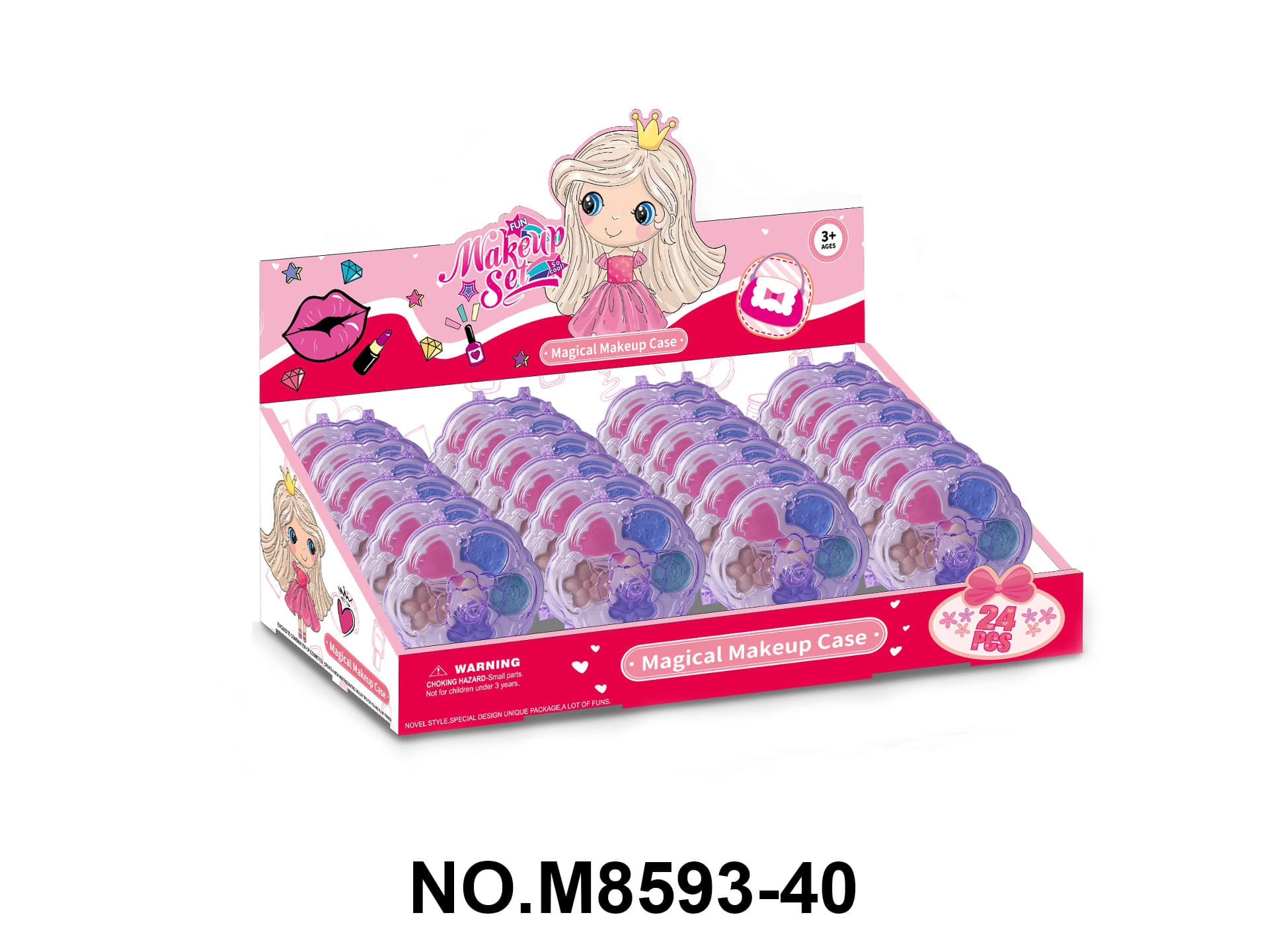 Floral Powder Box 24-Piece Display Case