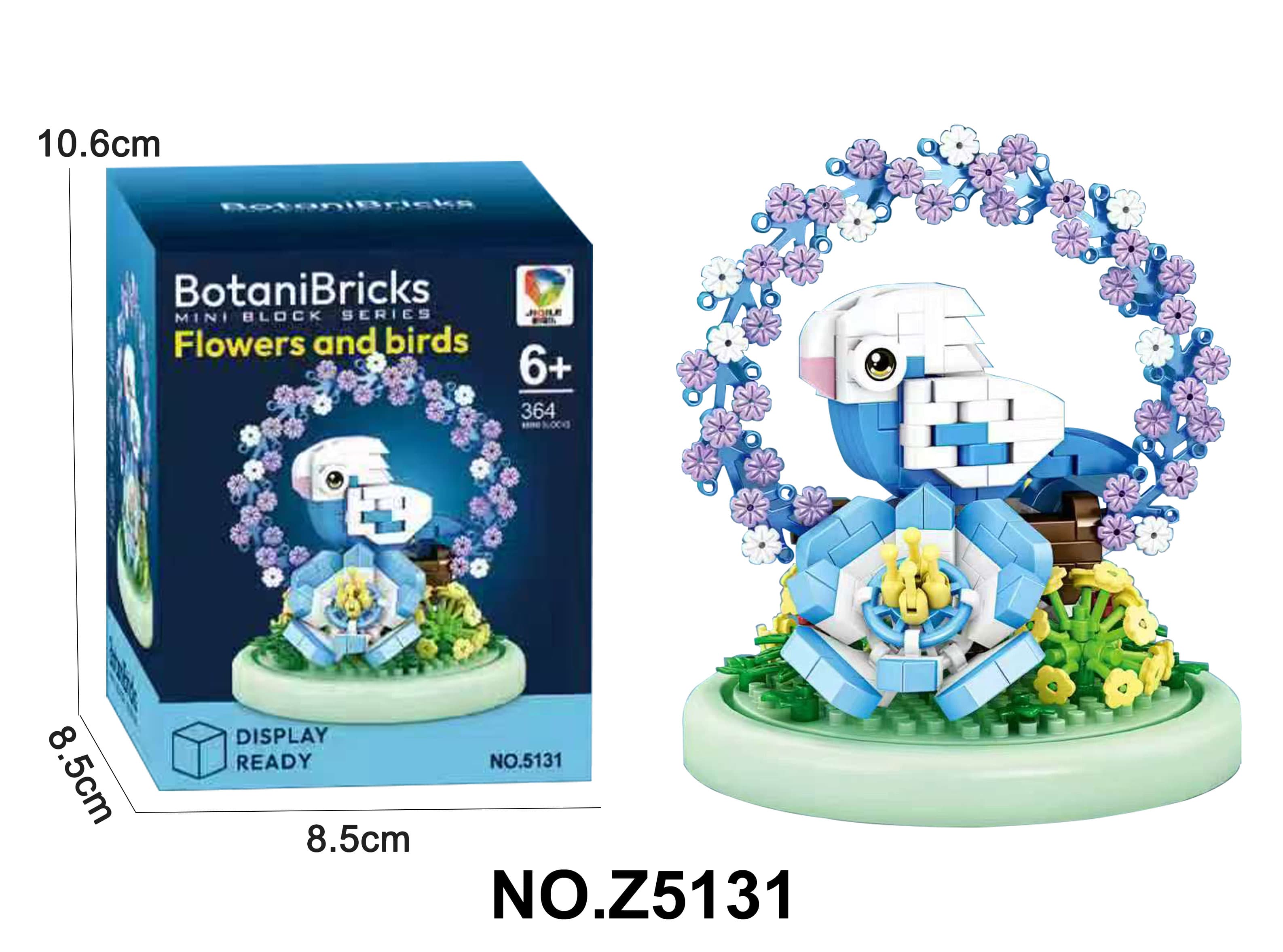 Micro Blocks - Floral Parrot Building Set
