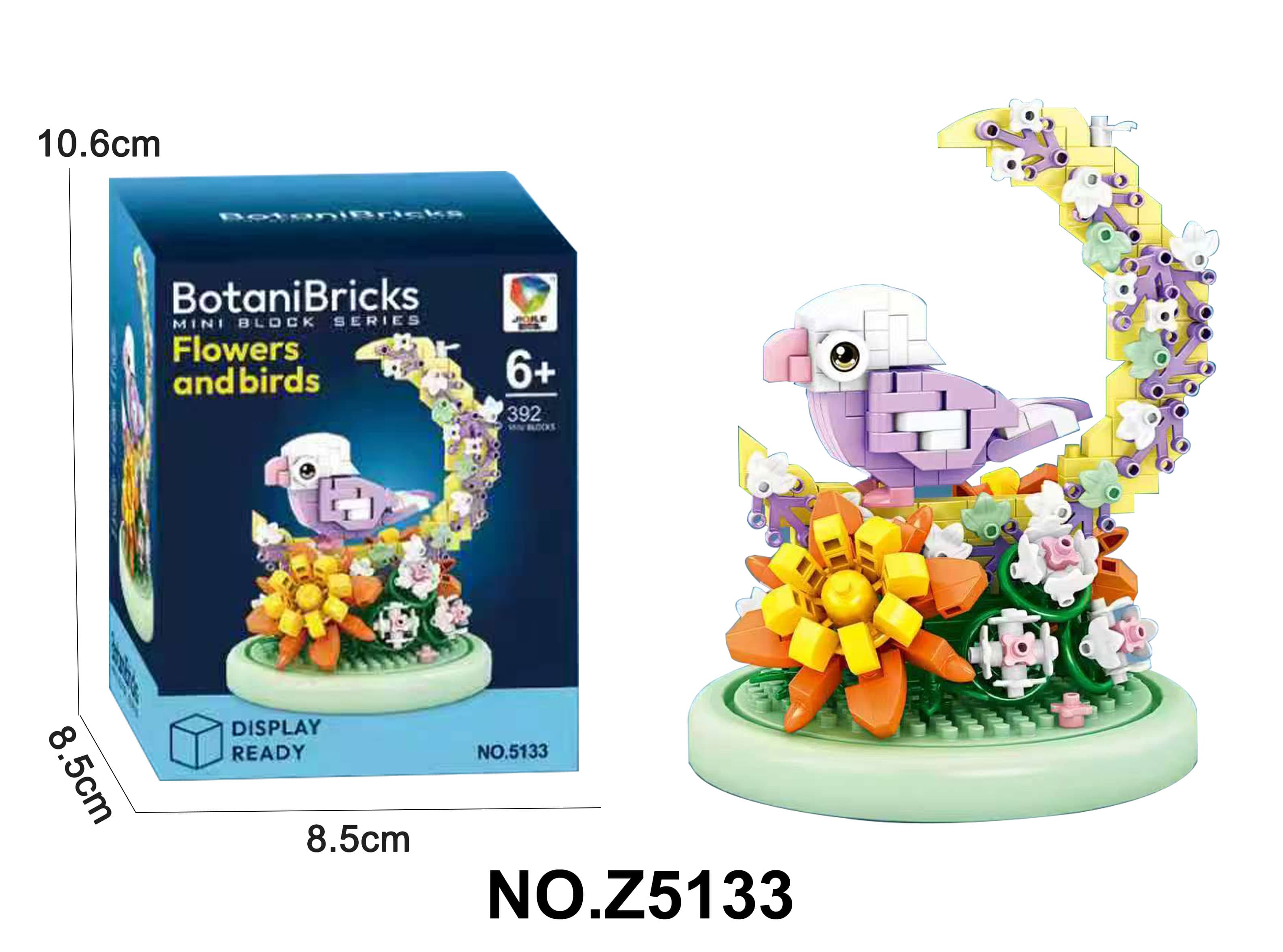 Micro Blocks - Floral Parrot Building Set