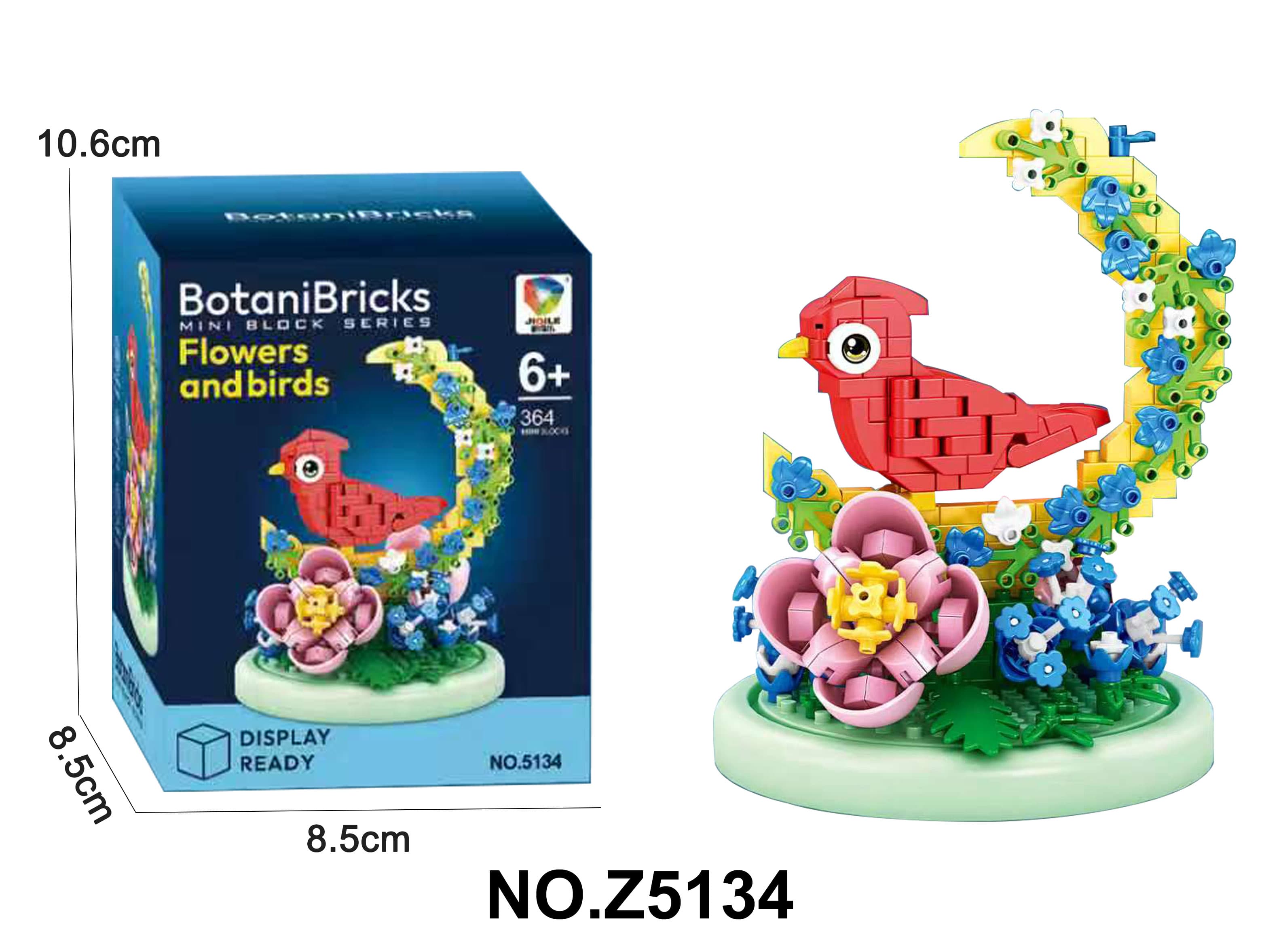 Micro Blocks - Floral Parrot Building Set