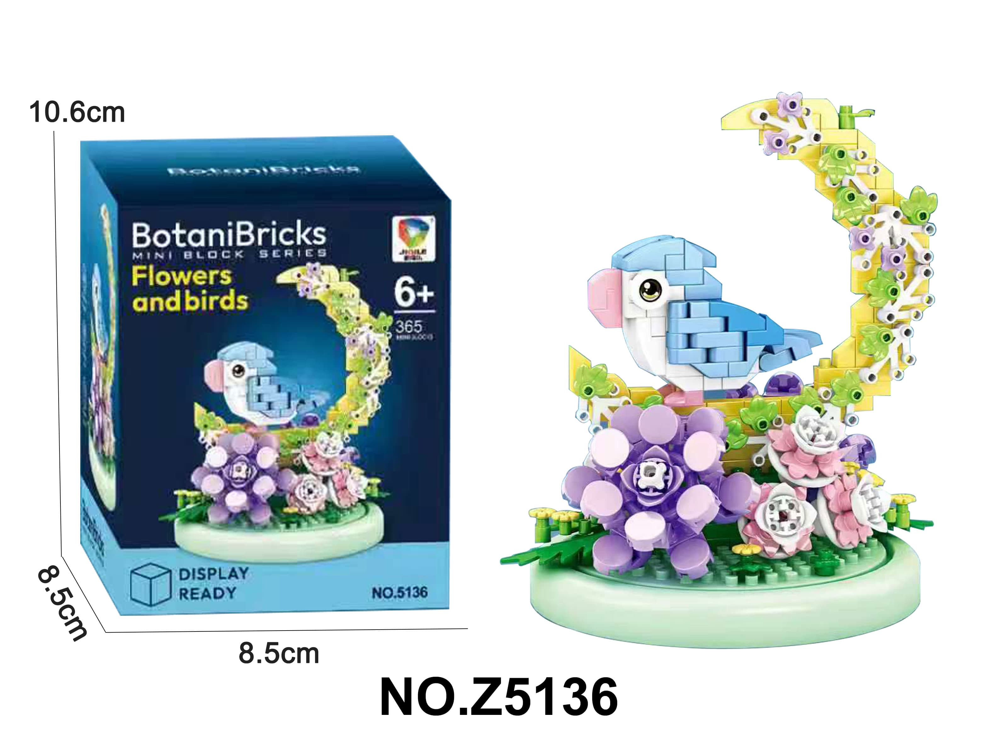 Micro Blocks - Floral Parrot Building Set