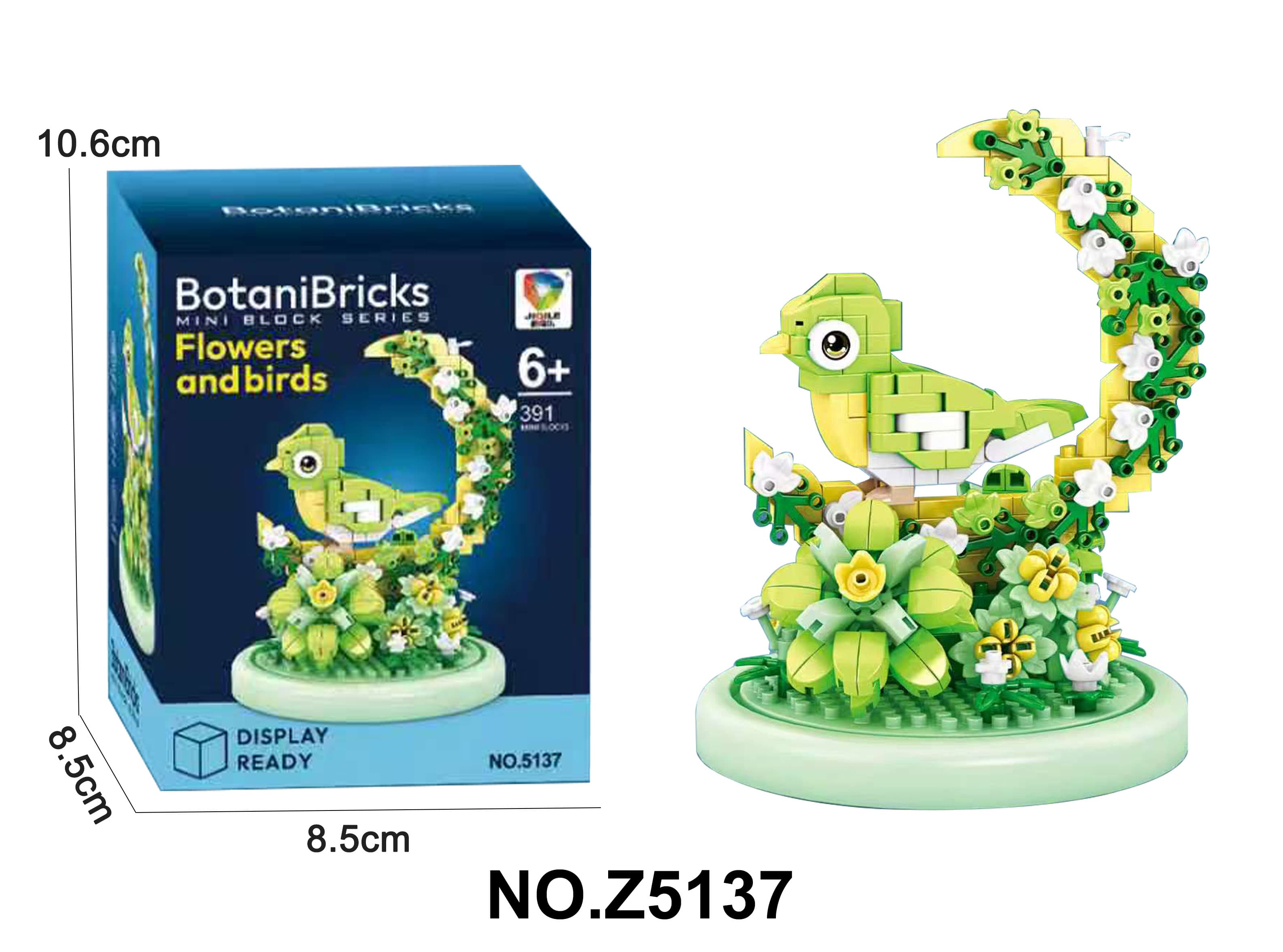 Micro Blocks - Floral Parrot Building Set