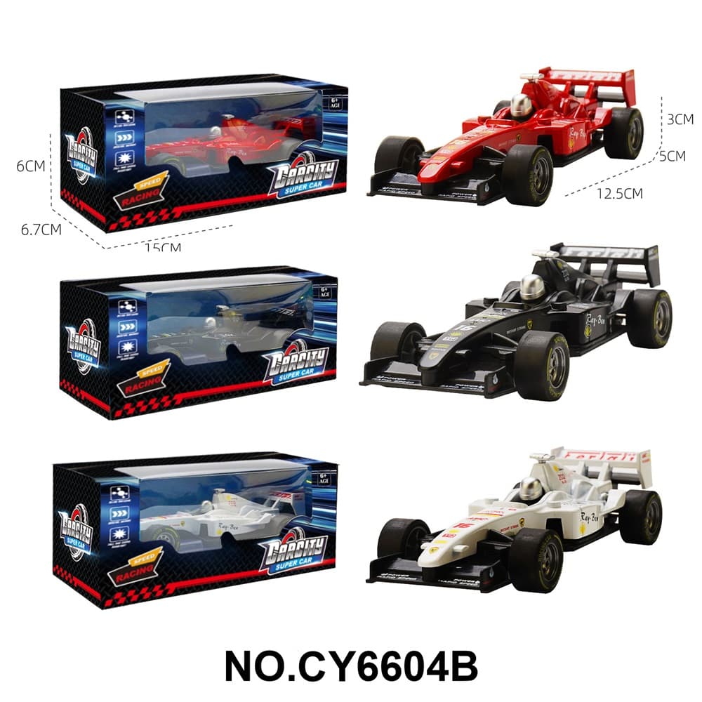 1:36 Pull-Back Alloy Car Ferrari Racing Factory Edition in Black/White/Red Three-Color Assortment