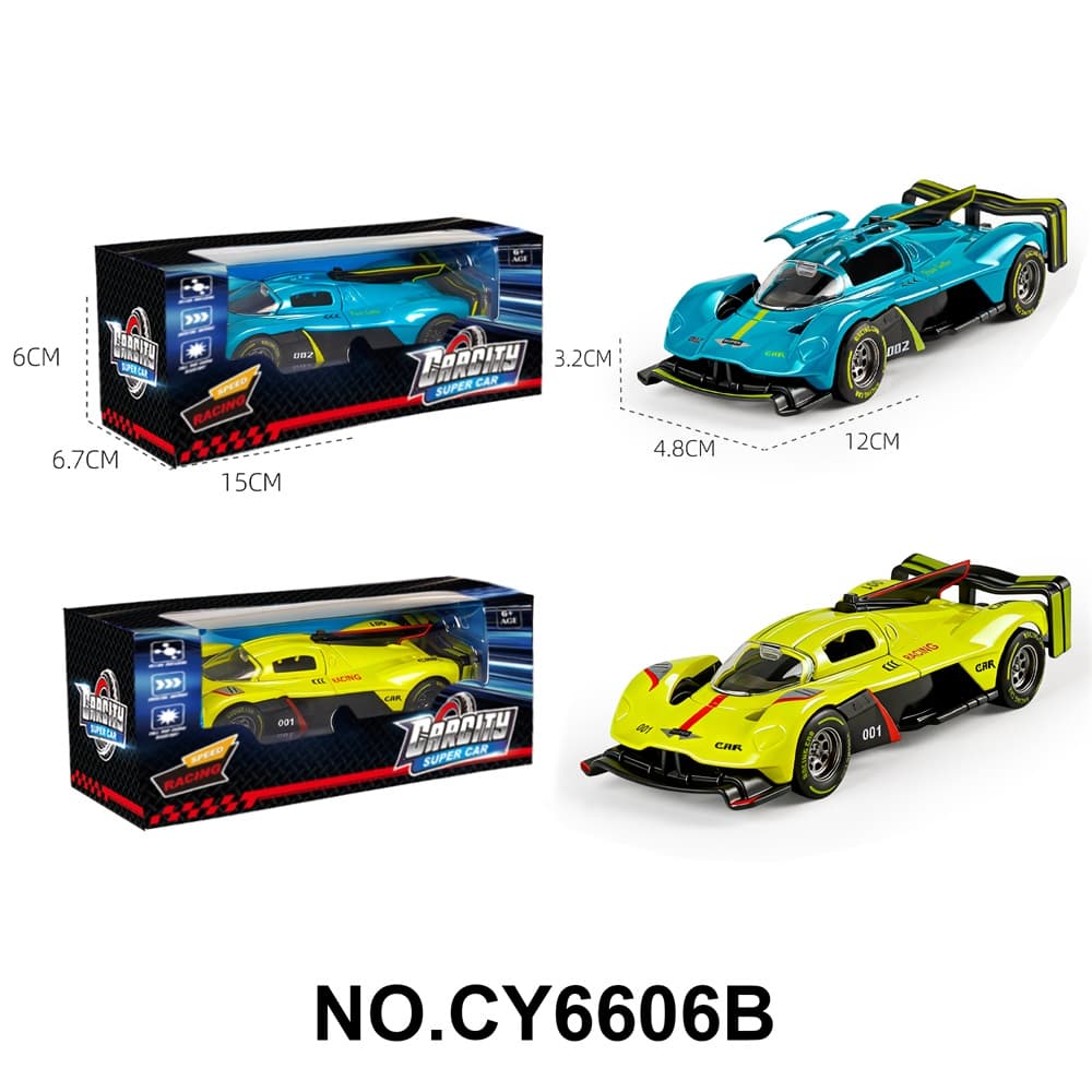 1:36 Pull-Back Alloy Car Aston Martin Racing Factory Edition (Blue/Green Mixed Pack)