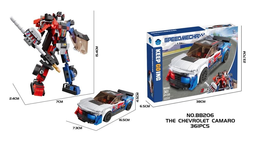 DIY Building Blocks - Chevrolet Camaro (2 Different Forms)