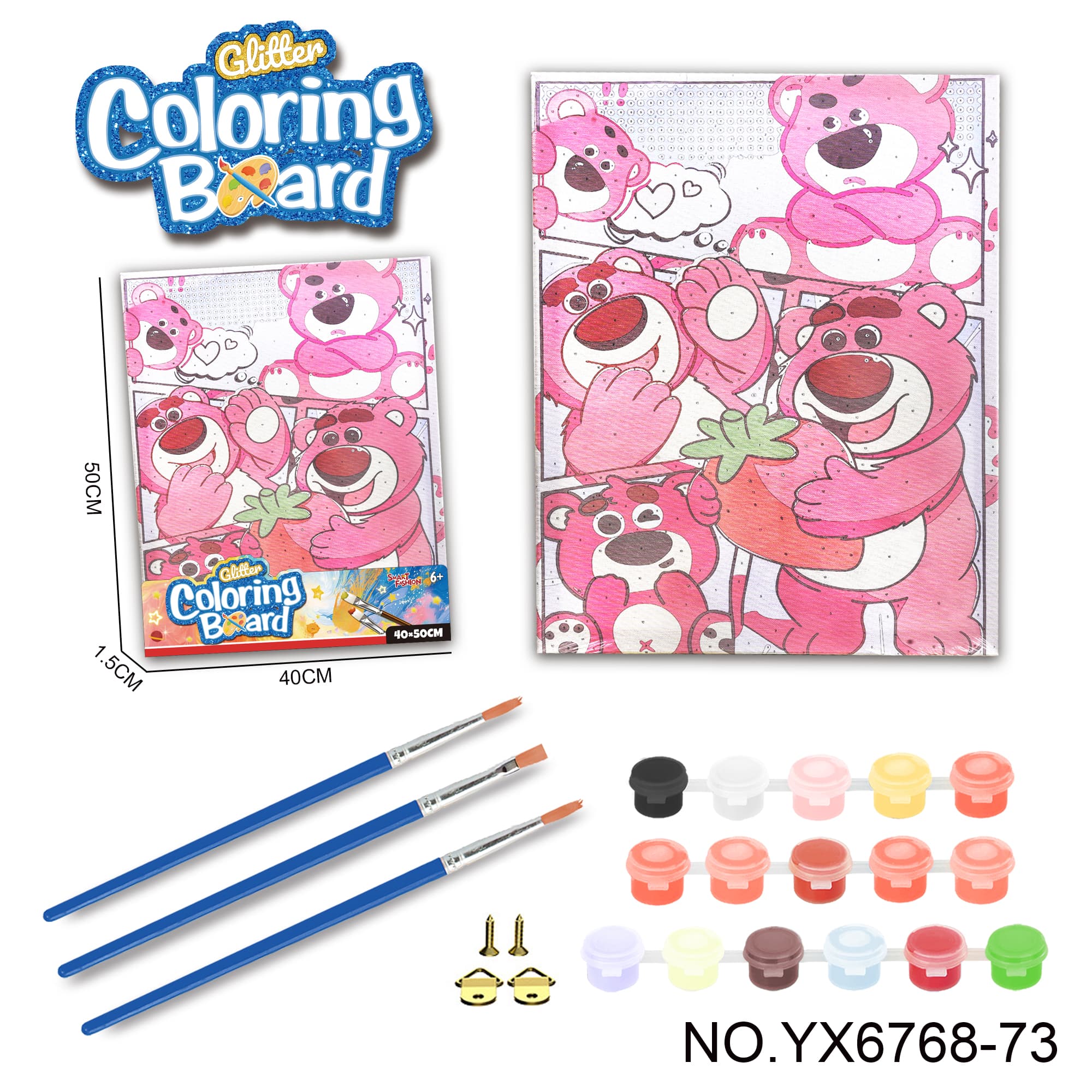 Strawberry Bear Series - Graffiti Paint by Numbers (40*50CM)
