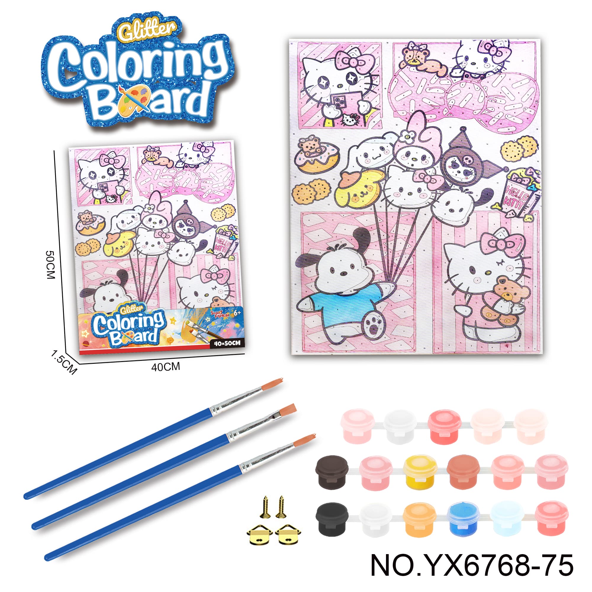 Hello Kitty Series - Graffiti Paint by Numbers (40*50CM)