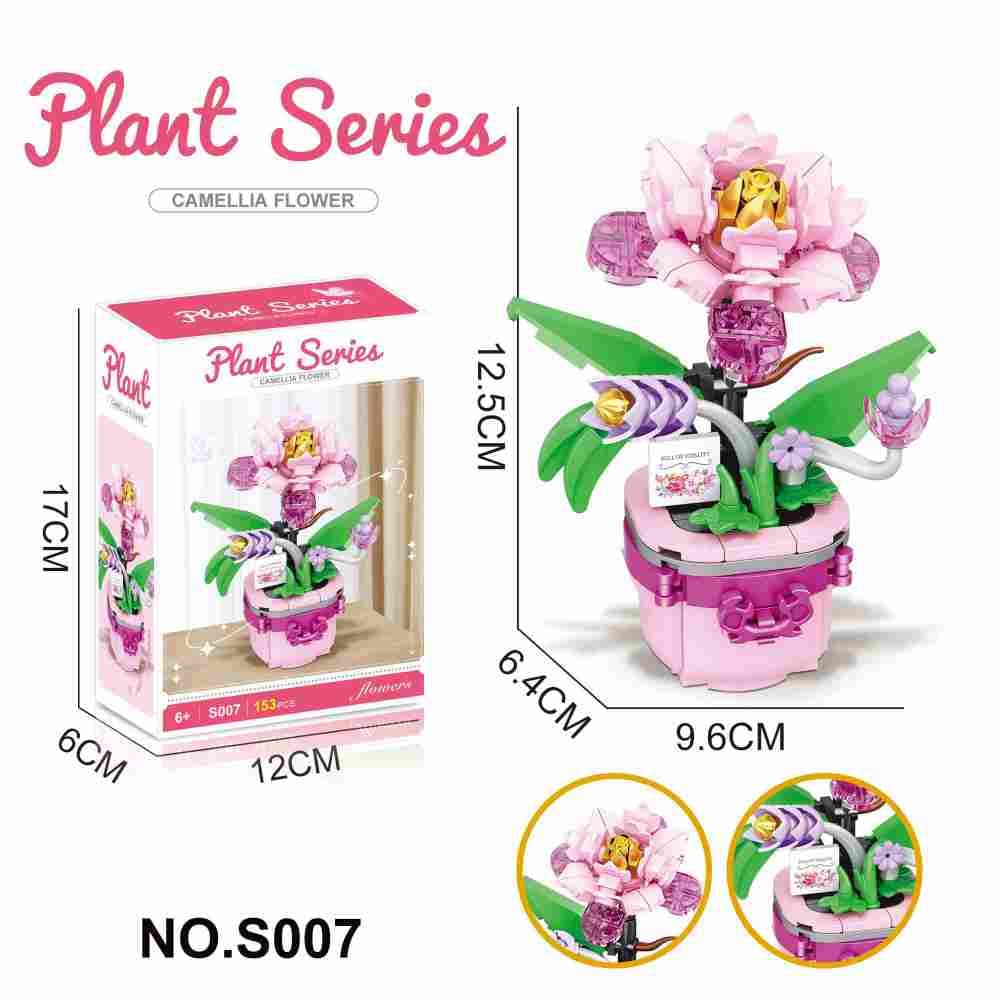 Building Blocks Camellia 153PCS - Flower Series