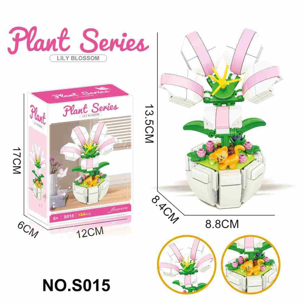 Building Blocks Lily 164PCS - Flower Series