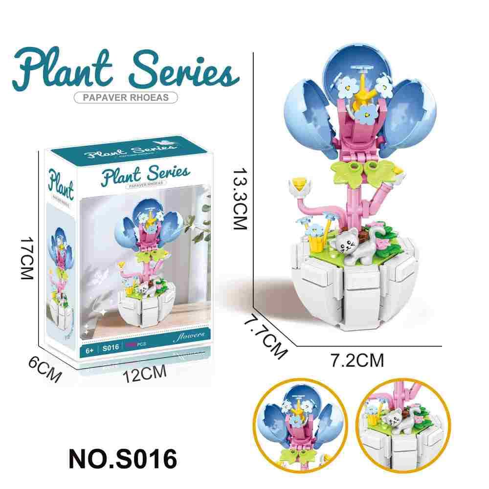 Building Blocks Corn Poppy 142PCS - Flower Series