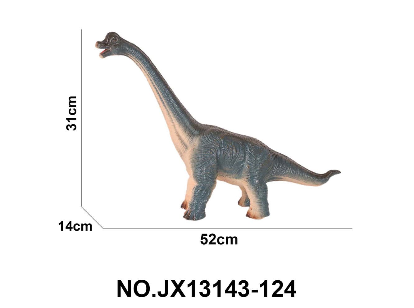 21 Inch Large Brontosaurus Vinyl Dinosaur Animal (with IC)