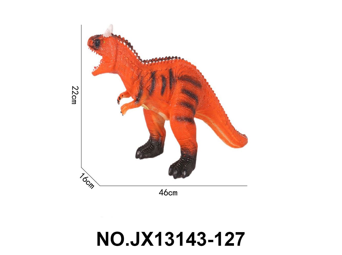21 Inch Large Carnotaurus Vinyl Dinosaur Animal (with IC)