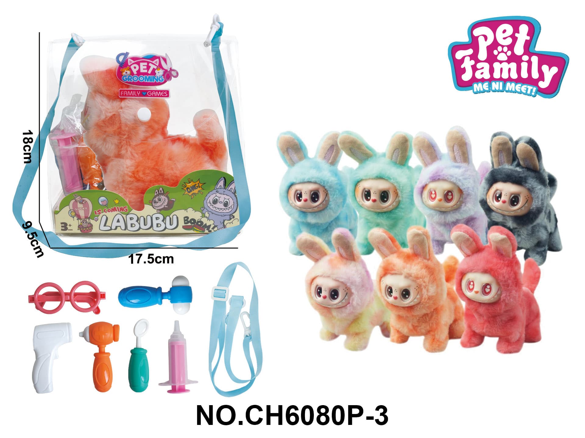 Vinyl Face Labubu 3rd Gen + Accessories 3