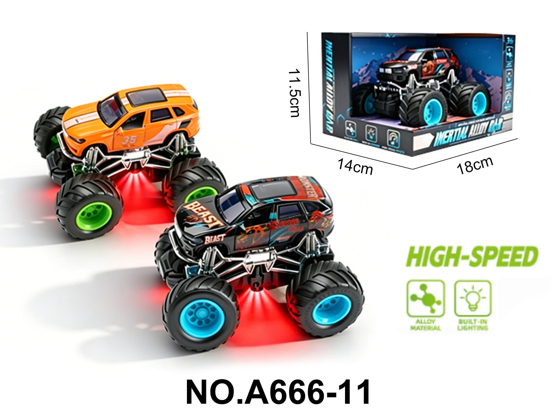 BMW X6 Alloy Car with Light and Music, Inertia-Powered, Includes AG13 Batteries x3